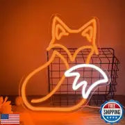 Allball Fox Neon Signs for Wall Decor,Dimmable Fox LED Neon Light Sign Animal