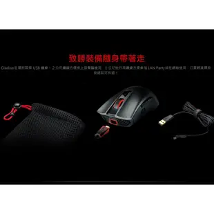 華碩 ASUS ROG Gladius II 可換微動 AURA燈光 電競滑鼠 CORE