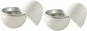 2 Pcs Microwave Egg Cooker Egg Fryer Egg Poacher Cups Egg Boiler Microwave Steamer Microwave Scrambled Egg Poached Egg Maker Mini Microwave Oven Mini Egg Cooker Kitchen White Pp