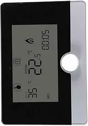 Thermostat, Wireless Large LCD Screen Programmable Digital Programmable Thermostat Temperature Controller for Wall-Hung Boiler Heating System (Black)