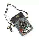 New Chala Cell Phone Purse Crossbody Vegan Leather Convertible PIANO Indigo Blue