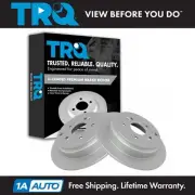 TRQ Rear Brake Rotors Set Solid For 2007-2018 Acura RDX 2005-2016 Honda CR-V (for: Honda)