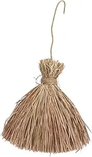 1Pc Handmade Weaving Birds Shelter Straw Birdcage Pendant for Garden and Home Decor Comfortable Bird Breeding Nest