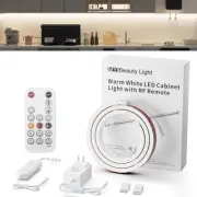 Under Cabinet LED Strip Lights Dimmable Wireless Remote 3.8ft Warm White 950lm