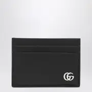 [GUCCI] Card holder with money clip GG Marmont black One size Black