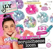WeCool ILY Activity Kings Scruncheeze DIY Scrunchie Making Kit - Unicorn Theme, Modern Style, Sewing Craft Kit for Teens & Adults, Non-Foldable