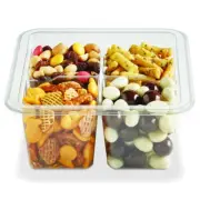 Placon Fresh 'N Clear GoCube 4 Compartment Base Container, 203849, Clear PET,