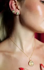 [Elior] Metropolis 18K Yellow Gold Diamond Earrings