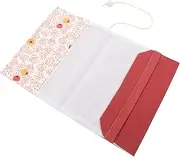 Book Sleeve for Notebooks Book Accessories for Reading Lovers Book Cover Protector Book Covers for Textbooks Book Strap Carrier Book Sleeve Pouch Journal Cover Cloth Red