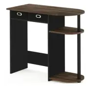 Furinno Go Green Wood Home Laptop Notebook Computer Desk in Walnut/Black