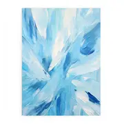 Blue And White Abstract Painting Canvas Print