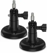 HOLACA 360° Wall Mount for Google Nest Cam(Battery) 360° Adjustable Brackets (Black *2)