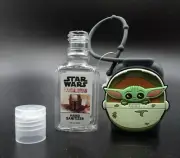 Star Wars Grogu Black Hand Sanitizer Holder & EMPTY Bottle REUSEable/ReFillable