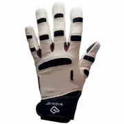 Bionic Women's Leather Relief Grip Gardening Gloves, 1 PAIR Of Tan Work Gloves