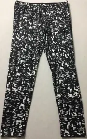 Adidas Womens Ultimate Monochrome Printed Tight AB7162 Black White Size M