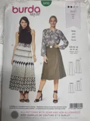 Burda Sewing Pattern 6430 Womens NEW Factory Folded Uncut