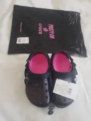 NWT Post Malone X Crocs Duet Max Clog II Womens 6/Mens 4 Posty Black/Pink 207268