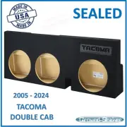 For Toyota Tacoma Double Cab 2005 - 2024 Triple Sub Box Subwoofer Enclosure