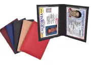 Genuine Leather 2 ID License Wallet Thin Credit Card Front Pocket Holder
