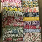 Set 50Pcs Indian 100%Cotton Printed Fabric Dinner Party Table Napkins Assorted