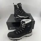 NEW! Pacific Mountain Womens Alpine Snow Boots Black Waterproof- Size 6.5