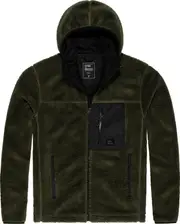 Vintage Industries Dustin Sherpa, zip hoodie , color: Olive , size: XXL