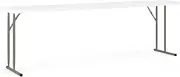 Flash Furniture 18x96 Folding Training Table, Granite White, 18" W x 96" L
