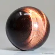 43g31mm Red Tiger Eye Sphere Crystal Ball Natural Quartz Healing Gemstone Chakra