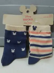 Disney Socks by Junk Food 2 Pair Girl's Size S (5.5-8.5)