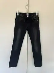 Sass & bide pants women 24 black faded washed Denim NEW with tags
