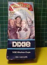 Vintage THE WIZARD OF OZ 1989 5 OZ. Dixie cups complete