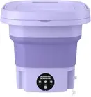 Ausale Folding Washing Machine, Portable Mini Washing Machine with Drain Basket,