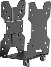Ronyme Mini PC Stand Under Desk Computer Mount Variable Depth Computer Case CPU Holder for Monitor Arm 0.6" - 2.7" Wide Mini Desktop