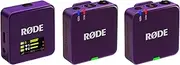 RØDE Wireless GO (Gen 3) – Compact Wireless Mic – Pristine Audio, 32-bit Float Recording, Automatic Level Control, for Phones, Cameras and Computers (Purple)