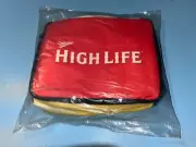 Miller High Life Cooler Girl In The Moon Insulated Zip Up Bag Collapsable SEALED
