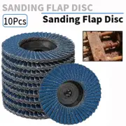 10Pcs 3'' Zirconia Flap Disc Wheels 75mm Abrasive For Metal Angle Grinder Tool