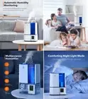 Ultrasonic Humidifier 4L Cool Mist Bedroom Home Baby Operate Quietly Cooling Air