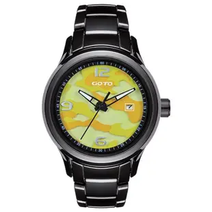 GOTO NO.7迷彩系列精密陶瓷手錶-黑陶瓷