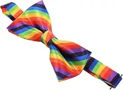 [DEARMAMY] Festival Bow Tie Rainbow Pattern Decorative Tie for Cosplay and Photo Props
