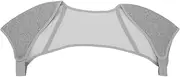 PLAFOPE Versatile Shoulder Sleeve Sports Protective Gear Shoulder Support Brace Cuff Warm Shoulder Pad Grey