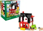 BRIO World Animal Barn Toy Accessory for Kids Age 3 Years Up - Compatible with M