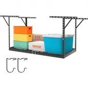 VEVOR Overhead Garage Storage Rack, 36x72 inch Garage Ceiling Storage Racks, Heavy Duty Adjustable Cold Rolled Steel Racks for Garage Storage, Organiz