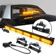 6 COB LED Rooftop Emergency Strobe Light Bar Warning Light Traffic Advisor Amber