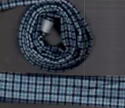 insulating CPAP BiPAP hose cover polyester for 6-9 foot hose wool blue plaid