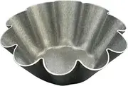 Tiger Crown 5178 Bread Pan, Gray, 2.8 x 1.0 inches (72 x 26 mm), Alagi Brioche Shape, Small, Aluminum, Fluorine 2 Coats, 10 Wave
