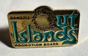 BAHAMA OUT Islands Promotion Board Gold Lapel, Hat, Jacket Pin NEW