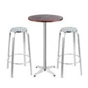 Outdoor Bistro Set Bar Table & Stools
