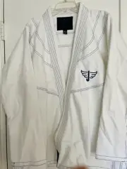 JAYEFO BRAZILIAN JIU JITSU UNIFORM With BELT ADULT A-3 (White And Blue) NEW