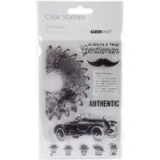 Kaiser Craft Barber Shoppe Collection Clear Acrylic Stamps