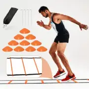Agility Ladder, Speed Ladder Agility Ladder, 20 Feet 12 Adjustable Rungs Trai...